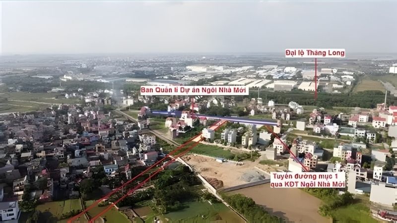 Khu đô thị Ngôi Nhà Mới Quốc Oai: Quy hoạch, giá bán và tiềm năng sinh lời Hạ tầng giao thông đắt địa của khu đô thị Ngôi Nhà Mới