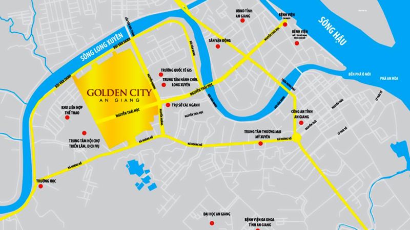 Khu đô thị Golden City: Vị trí, quy hoạch, tiện ích và giá bán Vị trí chiến lược của khu đô thị Golden City