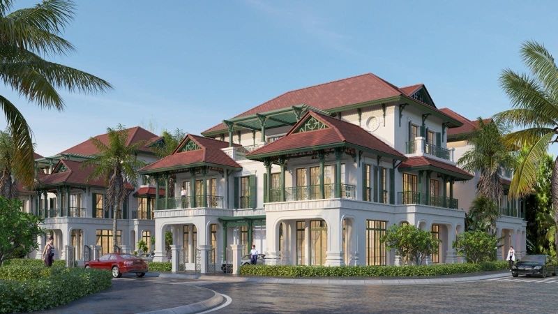 Khu đô thị ven sông Hòa Quý – Đồng Nò: Không gian sống sinh thái giữa lòng Đà Nẵng Phối cảnh biệt thự đảo Đồng Nò (Nguồn: Sun Group)
