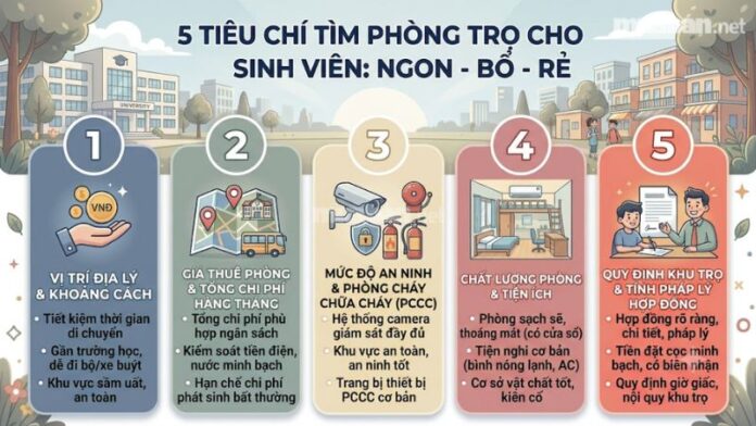 tieu-chi-khi-tim-thue-phong-tro-cho-sinh-vien 5 tiêu chí tìm phòng trọ cho sinh viên