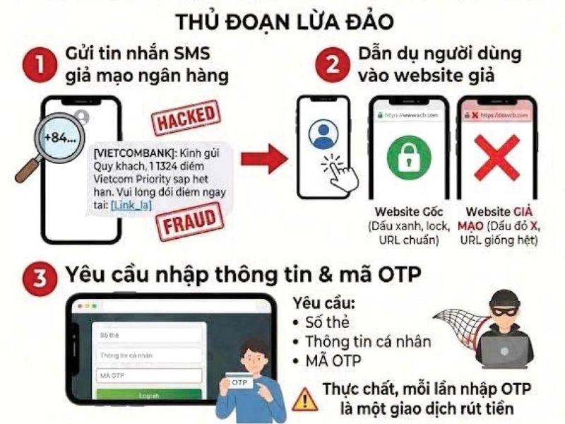 6 chiêu lừa đảo cho thuê phòng trọ phổ biến cần cảnh giác Kẻ gian có thể gửi đường link giả mạo để đánh cắp thông tin tài khoản và mã OTP của chủ nhà