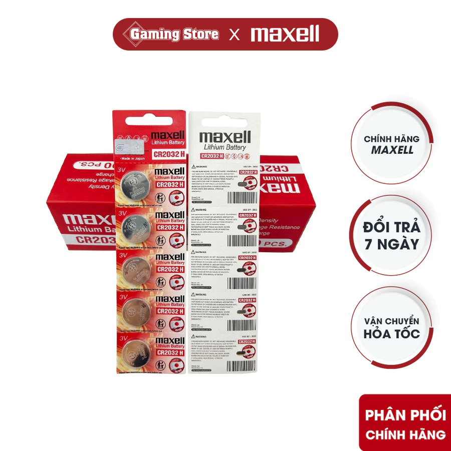Pin CMOS Maxell CR2032 2032 Lithium 3v H&agrave;ng Ch&iacute;nh H&atilde;ng