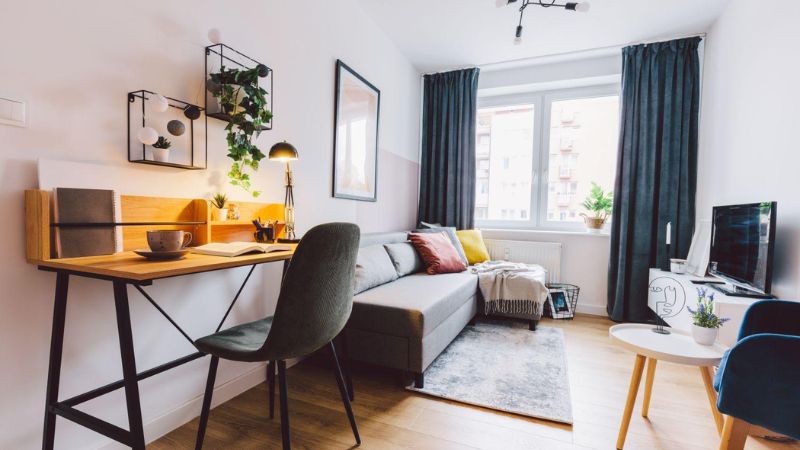 10 Bí kíp thiết kế phòng trọ 15m2 đẹp lung linh, chi phí thất Phòng trọ 15m2 kết hợp làm việc tại nhà