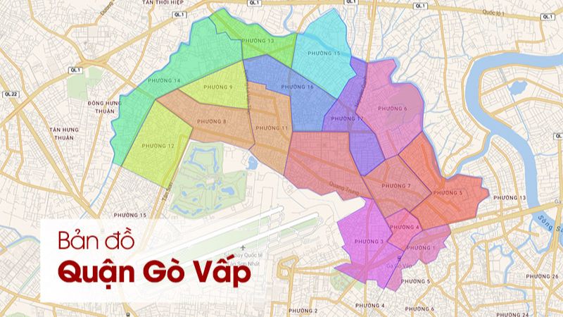 Kinh nghiệm thuê phòng trọ quận Gò Vấp an toàn, giá hợp lý Bản đồ các phường quận Gò Vấp TP.HCM