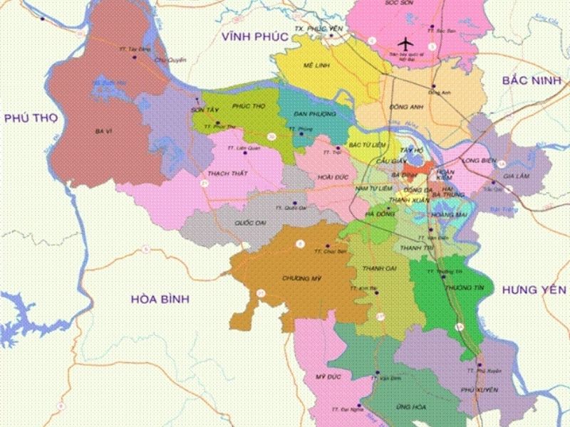 Top 6 kinh nghiệm thuê phòng trọ giá rẻ ở Hà Nội cho sinh viên Bản đồ Hà Nội và các khu vực có nhu cầu thuê trọ phổ biến