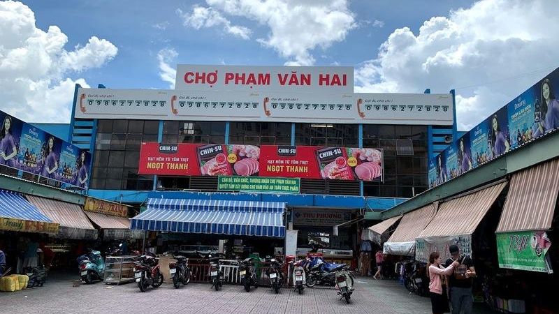 Khu vực thuê trọ gần trường Đại học Tài chính Marketing giá tốt Chợ Phạm Văn Hai giúp sinh viên thuê trọ trong khu vực thuận tiện mua thực phẩm và các nhu yếu phẩm hằng ngày