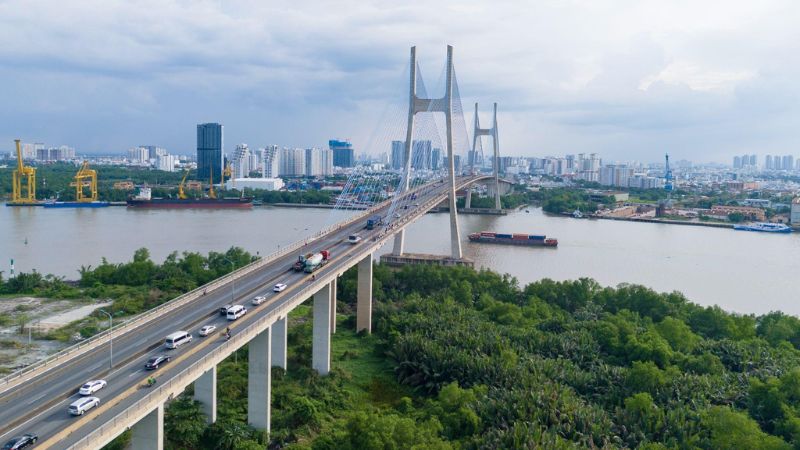 Khu vực thuê trọ gần trường Đại học Tài chính Marketing giá tốt Cầu Phú Mỹ góp phần kết nối khu vực Quận 7 với TP. Thủ Đức, tạo điều kiện thuận tiện cho sinh viên di chuyển giữa các cơ sở của UFM