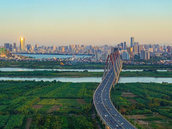 toan-canh-ha-noi-cau-nhat-tan Bảng giá đất Hà Nội 2026: toàn cảnh Hà Nội, cầu dây văng và ruộng ven đô