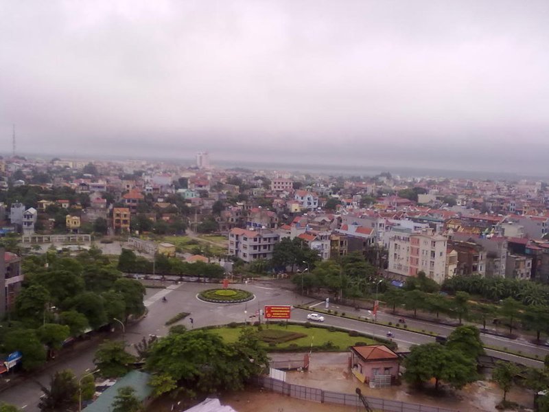 Bảng giá đất Phú Thọ 2026 mới nhất: Tải file PDF, cách tra giá Bảng giá đất Phú Thọ 2026: nhà dân quanh ngã tư Châu Phong ở Việt Trì nhìn từ trên cao